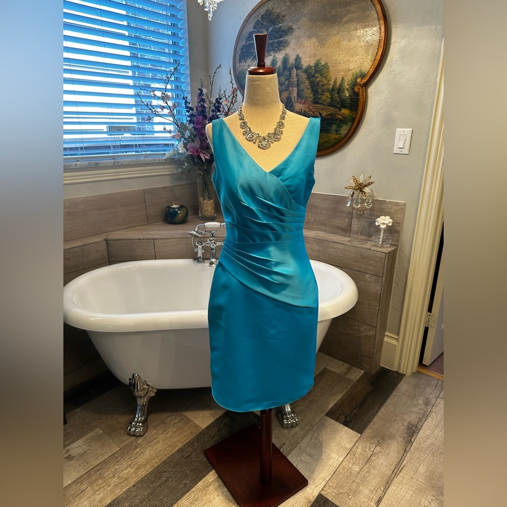 Edan Maids Electric Blue Bridesmaid or Wedding Dress Sexy and Fitted 6 - Picture 15 of 15